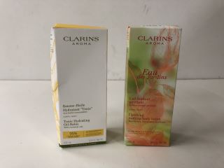2 X CLARINS BEAUTY PRODUCTS TO INCLUDE BODY LOTION