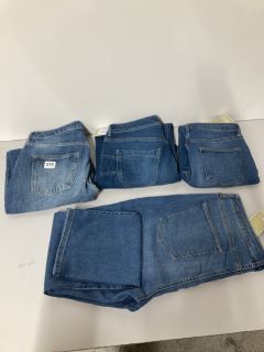 FOUR PAIRS OF BCI JEANS