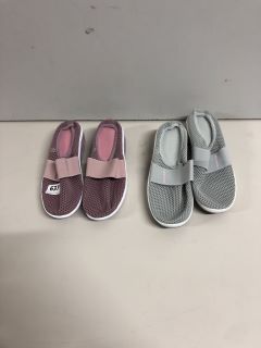 TWO PAIRS OF FOOTWEAR TO INCLUDE SLIP ON FASHION SHOES