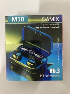 DAMIX M10 V5.3 TRUE WIRELESS HEADSET WITH CHARGING CASE