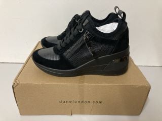 DUNE LONDON WEDGE TRAINERS SIZE 3