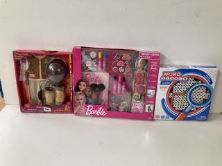 TOYS AND GAMES TO INCLUDE A BARBIE SET