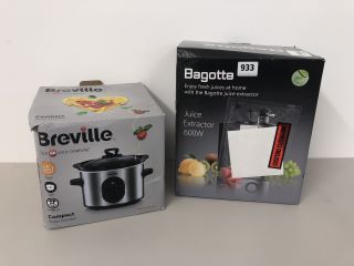 BAGOTTE JUICE EXTRACTOR AND A BREVILLE SLOW COOKER