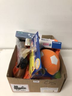 QTY OF ASSORTED ITEMS INC STAY ACTIVE KICKER BALL