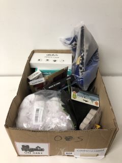 BOX OF ASSORTED ITEMS INC FACE MASKS