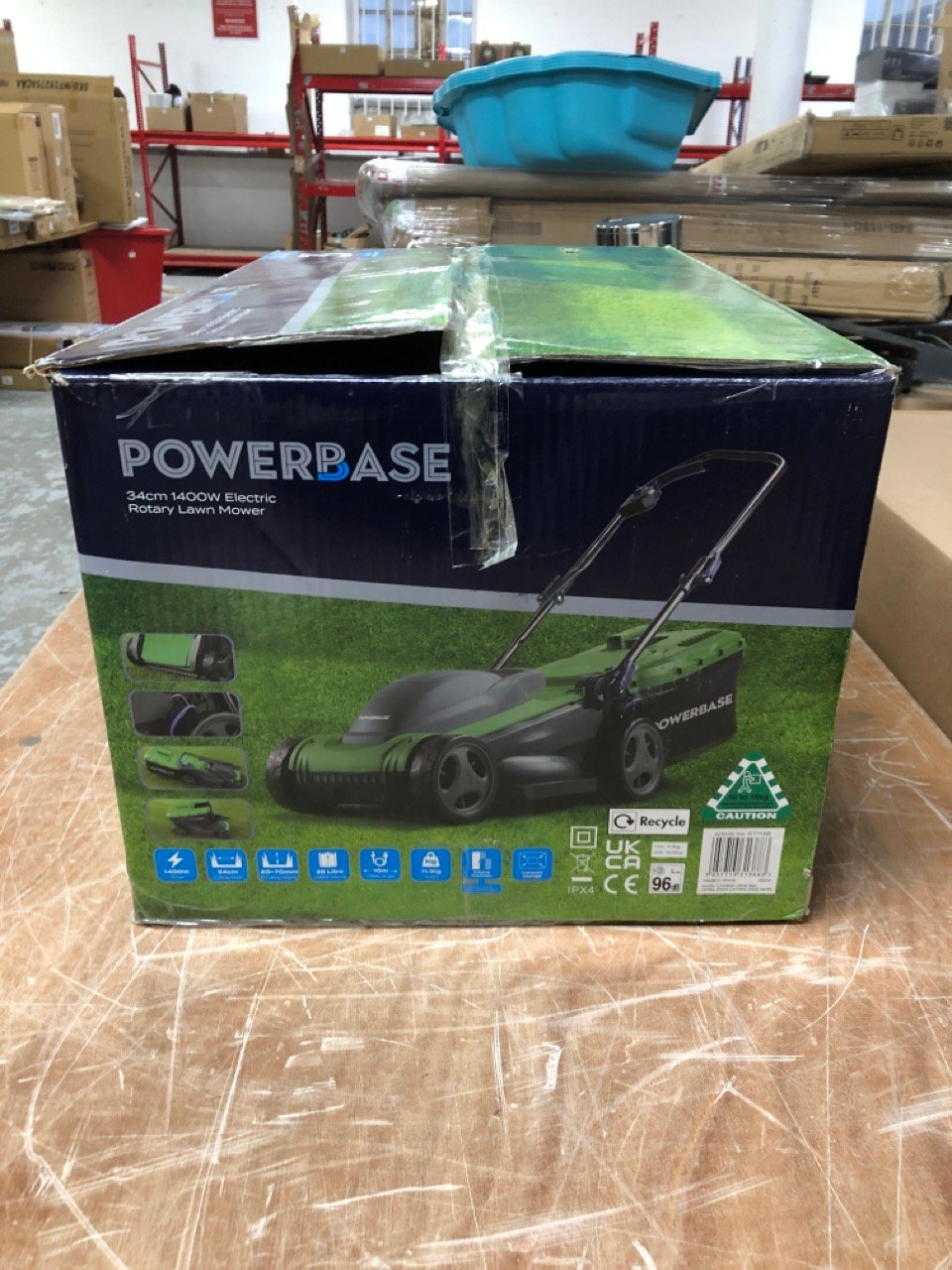 John Pye Auctions POWERBASE 34CM 1400W ELECTRIC ROTARY LAWN MOWER