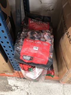 BARBECUE ACCESSORIES TO INCLUDE WEBER CHARCOAL BRIQUETTES