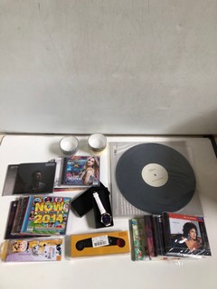 BOX OF ASSORTED ITEMS INCLUDED COIL THE NEW BACKWARDS VINYL ALBUM