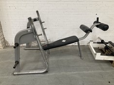 OLYMPIC DECLINE BENCH IN SILVER (COLLECTION ONLY)