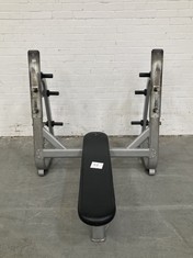 FLAT OLYMPIC BENCH IN SILVER (COLLECTION ONLY)