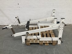 PLATE LOADED DEADLIFT / SHRUG MACHINE IN WHITE (COLLECTION ONLY)