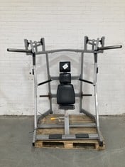 SEATED PLATE LOADED DUAL AXIS CONVERGING CHEST PRESS IN SILVER (COLLECTION ONLY)