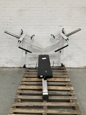 PLATE LOADED DUAL AXIS FLAT CHEST PRESS IN WHITE (COLLECTION ONLY)