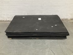 APPROX 20 X 6FT X 4FT RUBBER MATTS IN BLACK (COLLECTION ONLY)