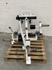 SEATED PLATE LOADED CALF RAISE IN WHITE (COLLECTION ONLY)