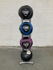 ESCAPE SLAM BALL STAND & 4 X BALLS 3KG, 5KG, 6KG & 9KG (COLLECTION ONLY)