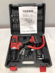 3 X ASSORTED ITEMS TO INCLUDE TEENO PROFESSIONAL CORDLESS DRILL .