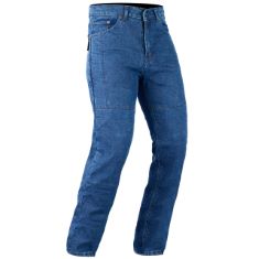 QTY OF ITEMS TO INLCUDE 2 X ITEMS TO INCLUDE BIKERS GEAR AUSTRALIA CLASSIC CUT KEVLAR LINED PROTECTIVE MOTORCYCLE TROUSER KEVLAR JEANS WITH REMOVABLE CE1621-1 ARMOUR, BLUE, SIZE 36L, BIKERS GEAR AUST