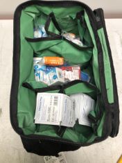 QTY OF ITEMS TO INLCUDE 3 X ASSORTED MEDICAL ITEMS TO INCLUDE FIRST AID BAG , JFA LARGE HAVERSACK BAG FIRST AID KIT.
