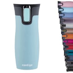 QTY OF ITEMS TO INLCUDE BOX OF ASSORTED ITEMS TO INCLUDE CONTIGO UNISEX'S WEST LOOP AUTOSEAL THERMOBECHER, EDELSTAHL ISOLIERBECHER, KAFFEEBECHER TO GO, BPA FREI, AUSLAUFSICHERER REISEBECHER MIT EASY-