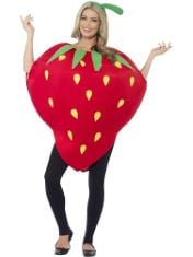 QTY OF ITEMS TO INLCUDE BOX OF ASSORTED COSTUMES TO INCLUDE SMIFFYS STRAWBERRY COSTUME, RED WITH PRINTED TABARD AND HEADPIECE, FUNNY FANCY DRESS, COMEDY DRESS UP COSTUMES, RUBIE'S OFFICIAL DISNEY FRO