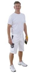 3 X ASSORTED ITEMS TO INCLUDE PRODEC ADVANCE AWSH34 STAIN-RESISTANT, HARDWEARING, MULTI-POCKET DECORATOR'S SHORTS, WHITE, 34 INCH.