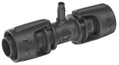 BOX OF GARDENA MICRO-DRIP-SYSTEM REDUCING T-PIECE: PRACTICAL T-CONNECTION FOR TRANSITION BETWEEN 13-MM PIPE AND 4.6-MM PIPE, QUICK & EASY CONNECTION TECHNOLOGY, REUSABLE (13204-20).