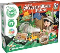 QUANTITY OF ASSORTED GAMES AND PUZZLES TO INCLUDE SCIENCE4YOU: MY FIRST JURASSIC WORLD EXPLORER | EXPLORE THE JURASSIC AGE WITH THIS FANTASTIC ADVENTURE! | STEM KIT WITH 14+ EXPERIMENTS! | AGES 5+.