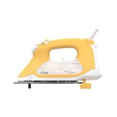2 X ITEMS TO INCLUDE OLISO TG1600 PRO PLUS 2400 WATT SMARTIRON WITH AUTO LIFT - FOR CLOTHES, SEWING, QUILTING AND CRAFTING IRONING | DIAMOND CERAMIC-FLOW SOLEPLATE STEAM IRON, YELLOW.