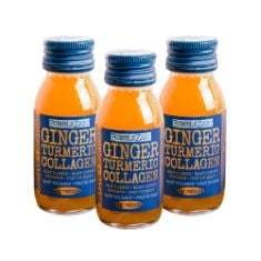 15 X BUMBLEZEST REVIVE & RESTORE: GINGER, TURMERIC & COLLAGEN HEALTH SHOT 60ML (PACK OF 10).