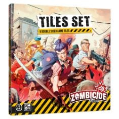 7 X ZOMBICIDE 2ND EDITION TILES SET STRATEGY BOARD GAME COOPERATIVE GAME FOR TEENS AND ADULTS ZOMBIE BOARD GAME AGES 14+ 1-6 PLAYERS AVG. PLAYTIME 1 HOUR MADE BY CMON, VARIOUS, (ZCD007).