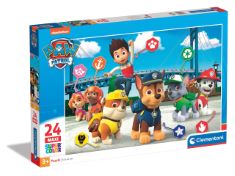 10 X CLEMENTONI 24049, PAW PATROL SUPERCOLOR PUZZLES FOR CHILDREN - 24 PIECES, AGES YEARS 3 PLUS TO INCLUDE FOIL AND GLITTER ART AND KIDS GAME.