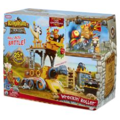 1 X LITTLE TIKES 647093 KINGDOM BUILDERS-WRECKIN FEATURING BASHERS LEADER CAPTAIN CANNONBLAST WITH 25+ ROLLER PIECES INCLUDING DROPPING BALCONY, SHOOTING IRON FIST, CANNON & MANY MORE-KIDS AGES 3+, M
