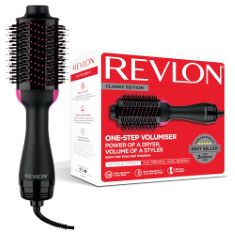 1 X REVLON ONE-STEP HAIR DRYER AND VOLUMISER FOR MID TO LONG HAIR (ONE-STEP, 2-IN-1 STYLING TOOL, IONIC AND CERAMIC TECHNOLOGY, UNIQUE OVAL DESIGN) RVDR5222.