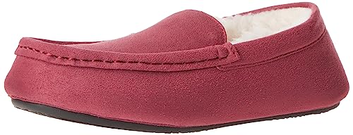 QTY OF ITEMS TO INLCUDE 6X ASSORTED CLOTHING TO INCLUDE ESSENTIALS WOMEN'S MOCCASIN SLIPPER, OXBLOOD, 9 UK, ESSENTIALS MEN'S LIGHTWEIGHT FRENCH TERRY FULL-ZIP MOCK NECK SWEATSHIRT, BLACK, L.