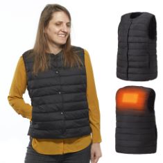 4 X IRIS OHYAMA, HEATED VEST/JACKET, L, MEN, 4 HEATING LEVELS FROM 38 TO 53° C, LIGHT & THIN FOR GREAT COMFORT OUTDOOR ACTIVITIES.
