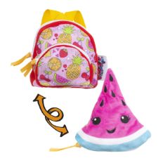BOX OF ASSORTED ITEMS TO INCLUDE ZIPSTAS WATERMELON 2-IN-1 TODDLER BACKPACK. RUCKSACK TRANSFORMS INTO PLUSH WATERMELON..