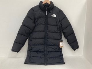 THE NORTH FACE MENS PUFFY PARKA IN BLACK - UK SIZE SMALL - RRP £260: LOCATION - FRONT BOOTH