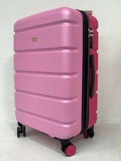 RADLEY LEXINGTON 4 WHEEL MEDIUM HARD SHELL SUITCASE IN PINK - RRP £107: LOCATION - FRONT BOOTH