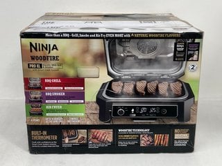 NINJA WOODFIRE PRO CONNECT XL ELECTRIC BBQ GRILL & SMOKER - RRP £400: LOCATION - FRONT BOOTH