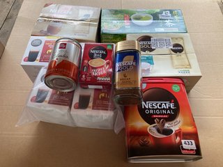 QTY OF ASSORTED HOT BEVERAGE ITEMS TO INCLUDE NESCAFE DOLCE GUSTO NEW YORK MORNING BLEND - BBE 31/05/2025: LOCATION - I14
