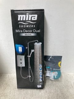 MIRA DECOR DUAL ELECTRIC SHOWER SET - RRP £450 TO INCLUDE FLOMASTA 90MM SHOWER WASTE TRAP: LOCATION - I11
