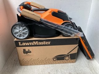 LAWNMASTER 34CM CORDLESS MOWER CLMF2434G - RRP £240: LOCATION - I10