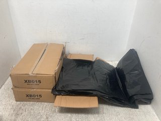3 X MULTI-PACK BOXES OF BLACK WASTE LINERS: LOCATION - I9