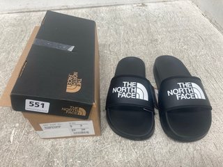 THE NORTH FACE WOMENS BASE CAMP SLIDE III SHOES IN BLACK - UK SIZE 3: LOCATION - I8