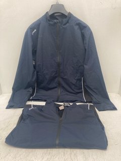 2 X PING MENS SENSOR DRY JACKETS IN NAVY - UK SIZE LARGE & 2X-LARGE - COMBINED RRP £218: LOCATION - I7