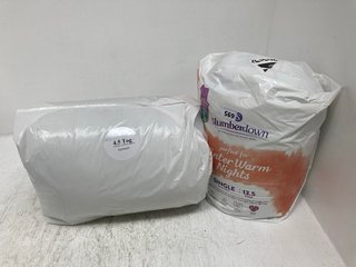 SLUMBERDOWN WINTER WARM NIGHT DUVET - SINGLE TO INCLUDE SINGLE DUVET: LOCATION - I2