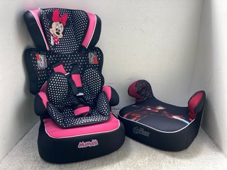 TEAM-TEX BELINE SPLX MINNIE KIDS HIGH BACK BOOSTER SEAT TO INCLUDE TEAM-TEX BOOSTER SEAT: LOCATION - H3