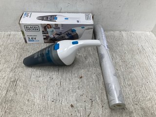 BLACK + DECKER HANDHELD DUSTER TO INCLUDE FLORAL WALLPAPER IN GREY: LOCATION - H8