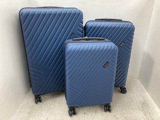 ROCK LARGE HARDSHELL SUITCASE IN BLUE: LOCATION - H9